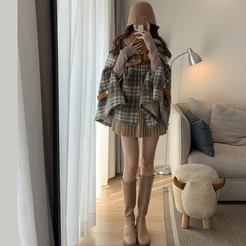 【Outer】冬温かい厚手ボレロコート　Ｗ14539