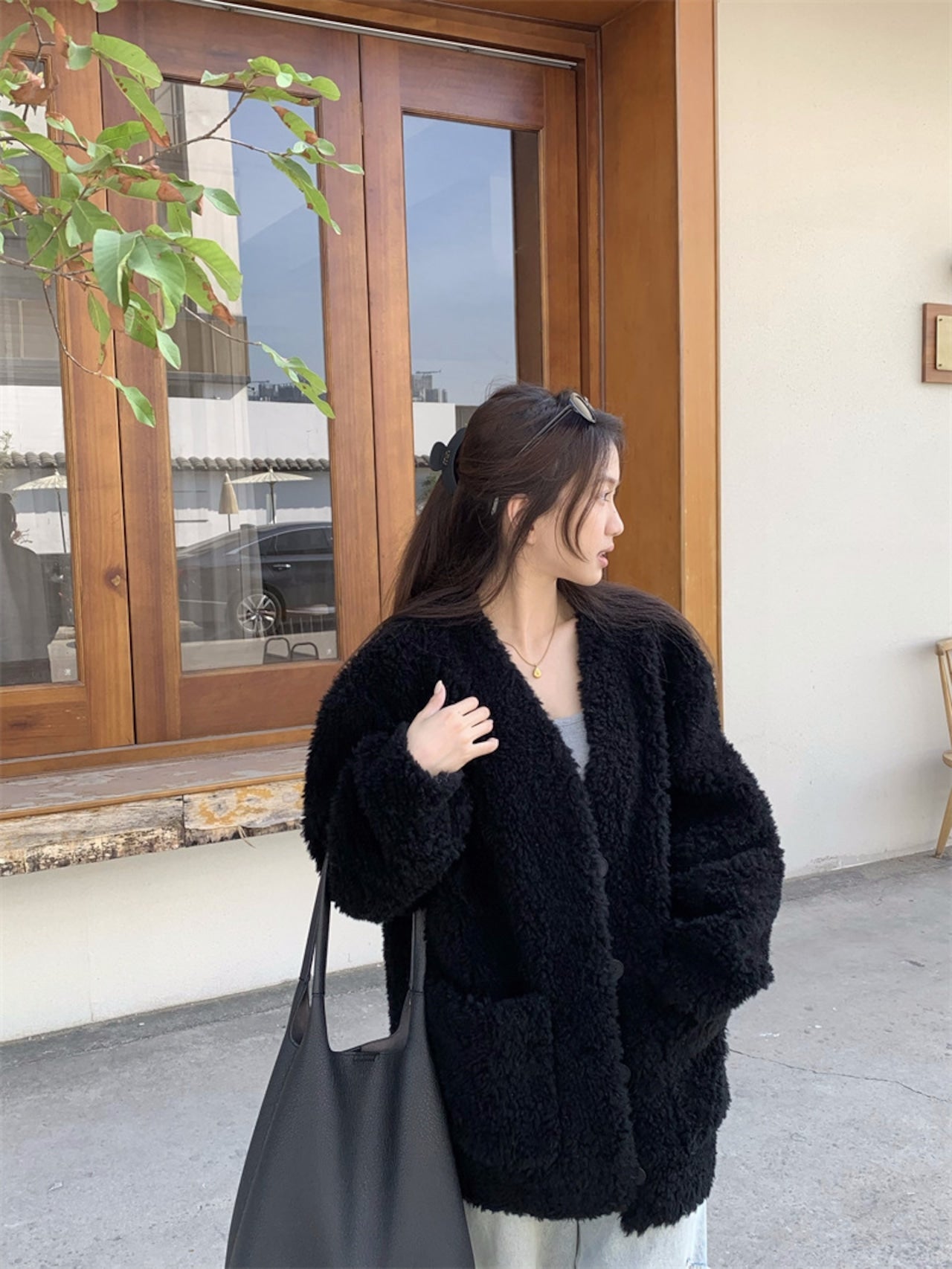 【Outer】ラムズウールコート　W14594