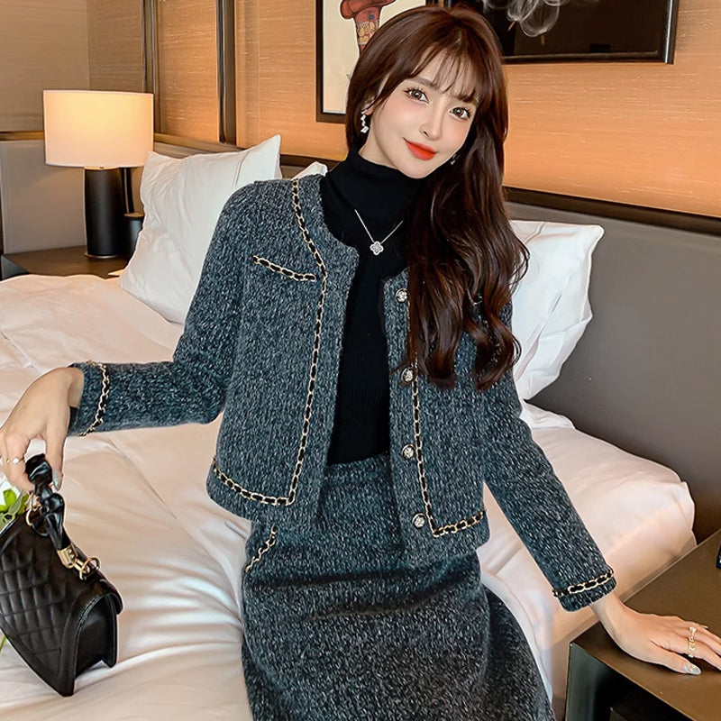 【即納】フリンジツイードセットアップ（2DESIGN）