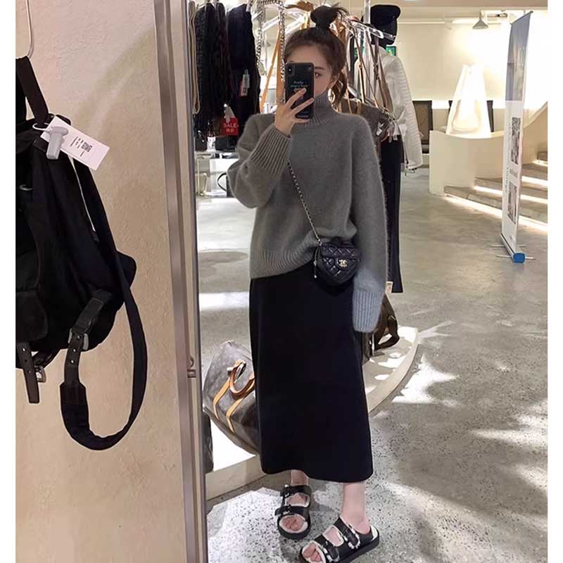 ペンシルニットスカート(8colors)