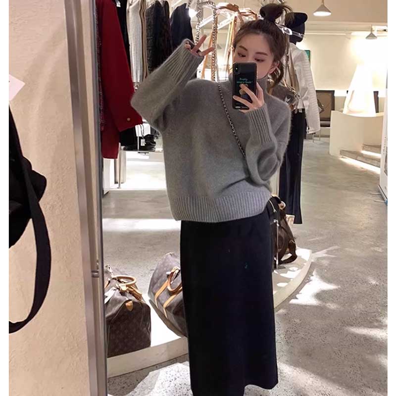 ペンシルニットスカート(8colors)