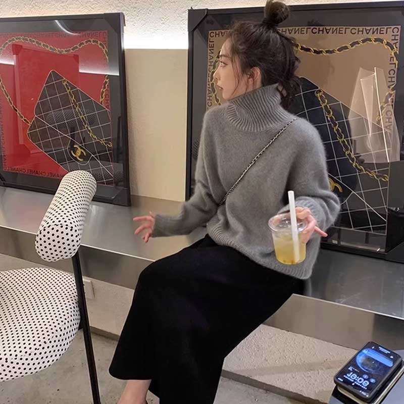 ペンシルニットスカート(8colors)