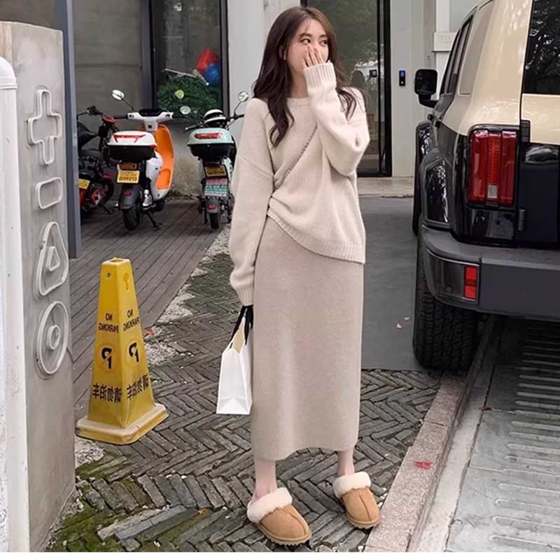 ペンシルニットスカート(8colors)