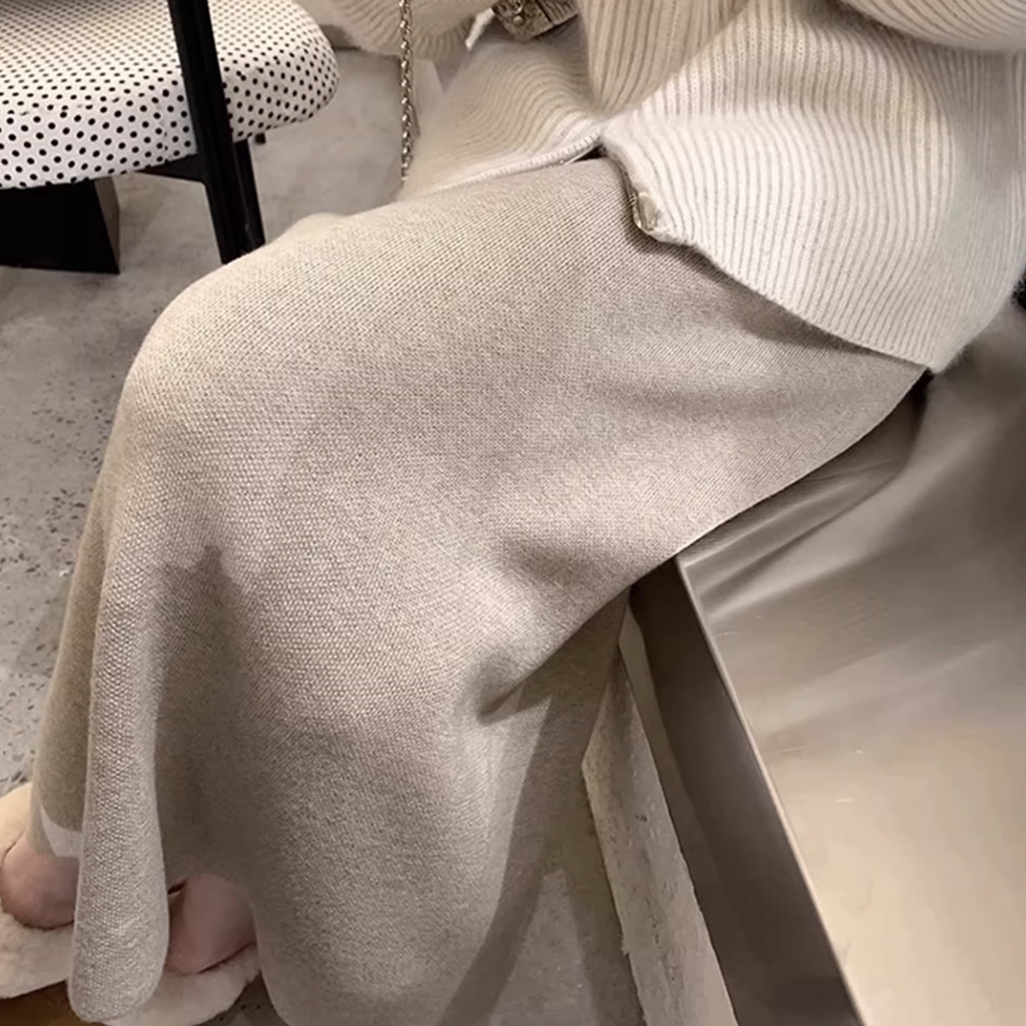 ペンシルニットスカート(8colors)