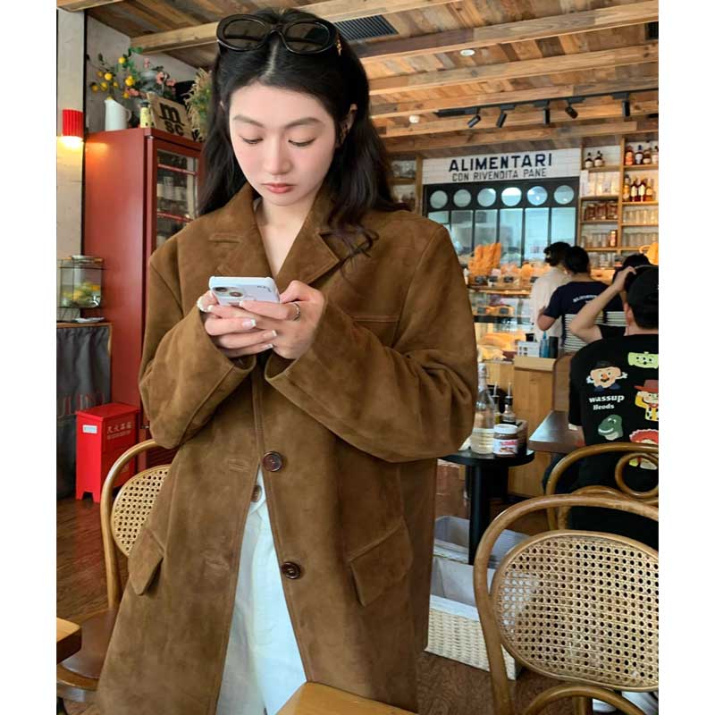 【即納】レトロスエードジャケット