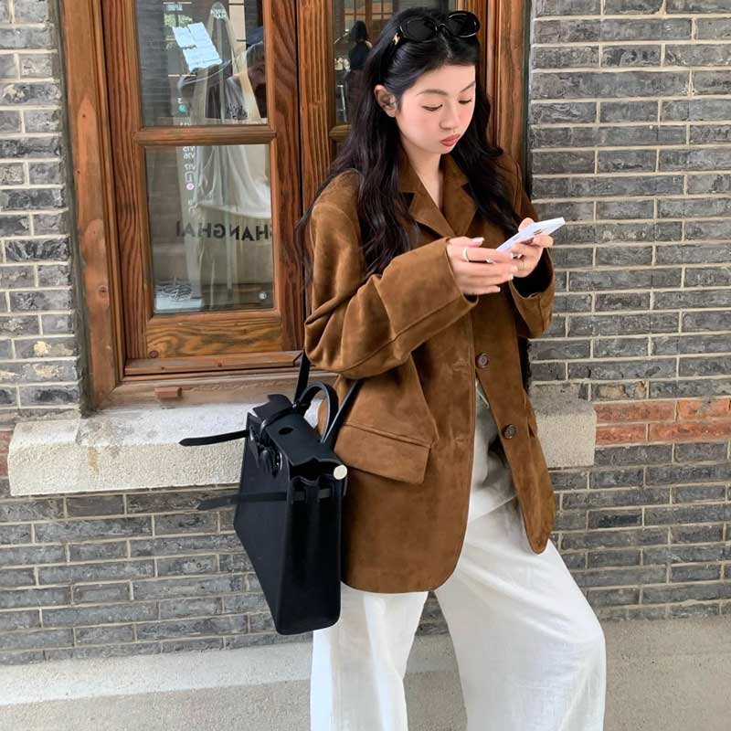 【即納】レトロスエードジャケット