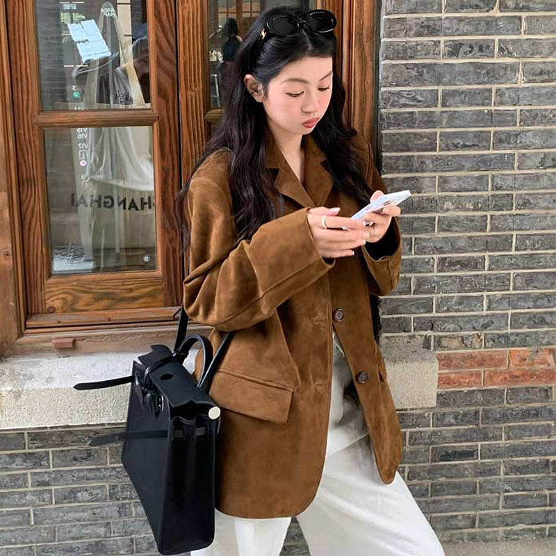 【即納】レトロスエードジャケット