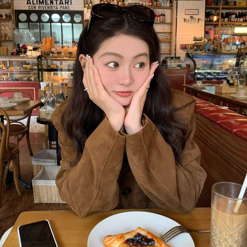 【即納】レトロスエードジャケット