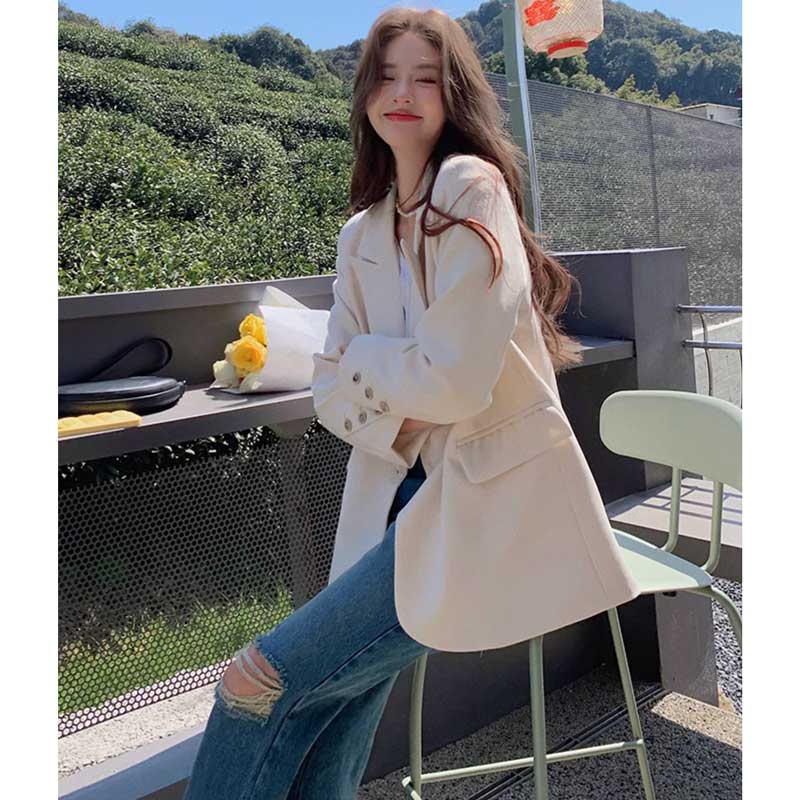 【即納】ミディ丈テーラードジャケット