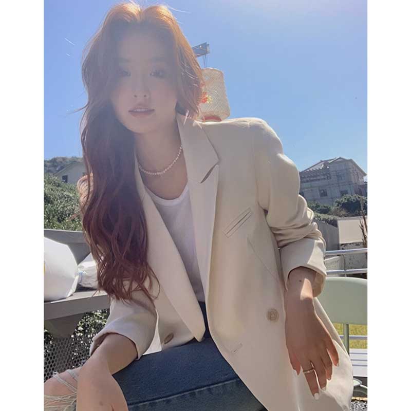 【即納】ミディ丈テーラードジャケット