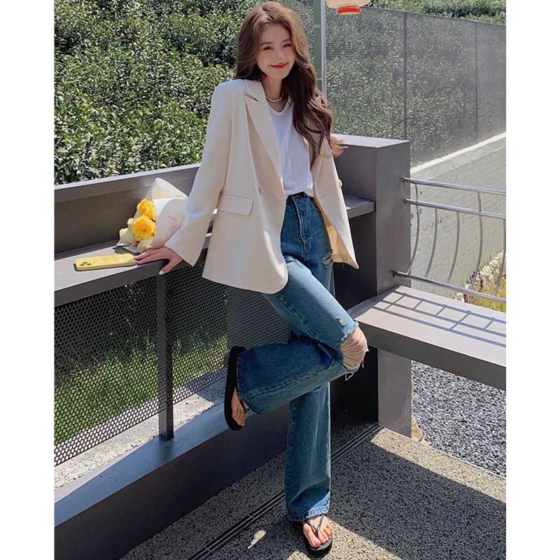 【即納】ミディ丈テーラードジャケット