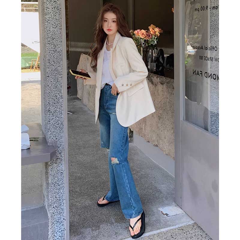 【即納】ミディ丈テーラードジャケット