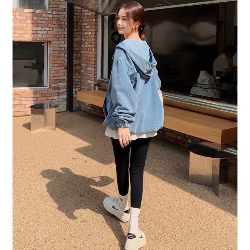 【即納】オーバーサイズデニムフーディー