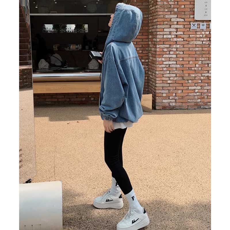 【即納】オーバーサイズデニムフーディー