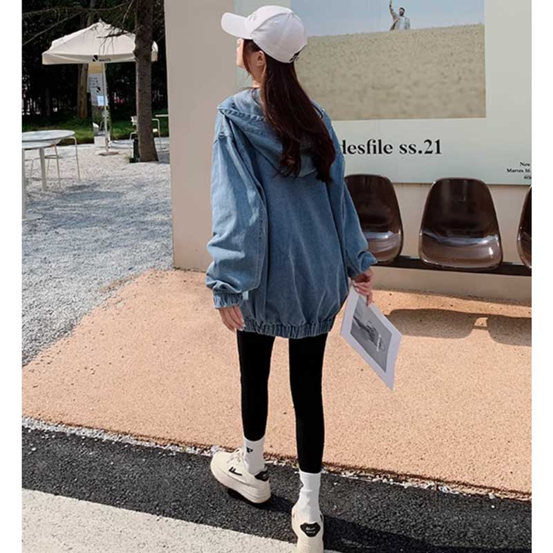 【即納】オーバーサイズデニムフーディー