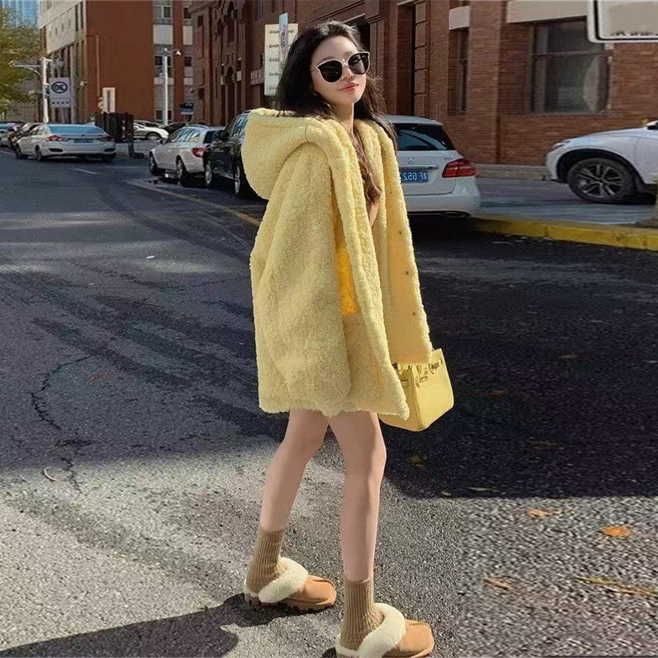 【Outer】厚手ラムウールコート  W14659