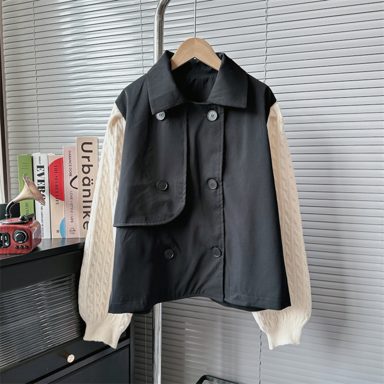 【Outer】ニットドッキングアウター 　W14598