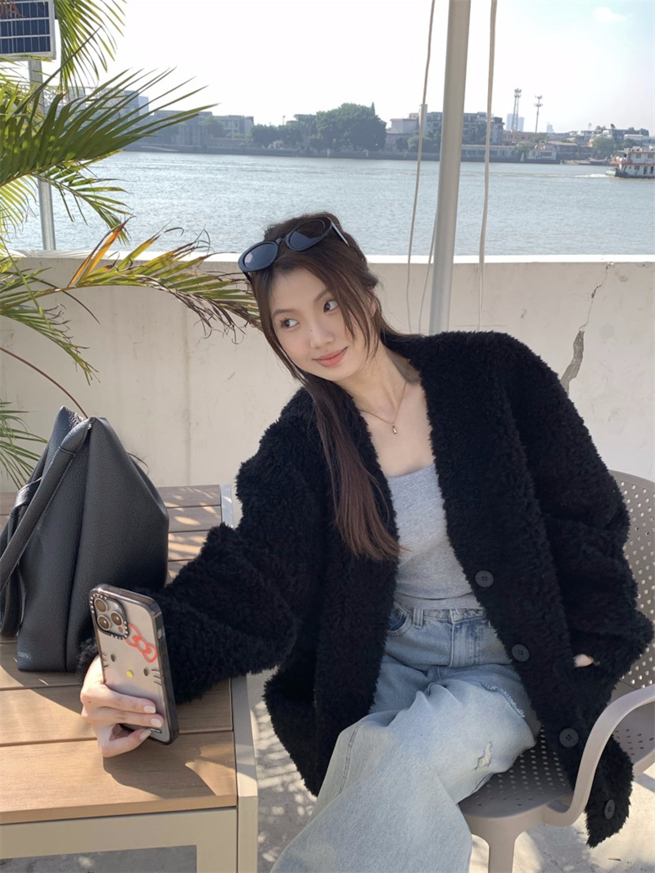 【Outer】ラムズウールコート　W14594