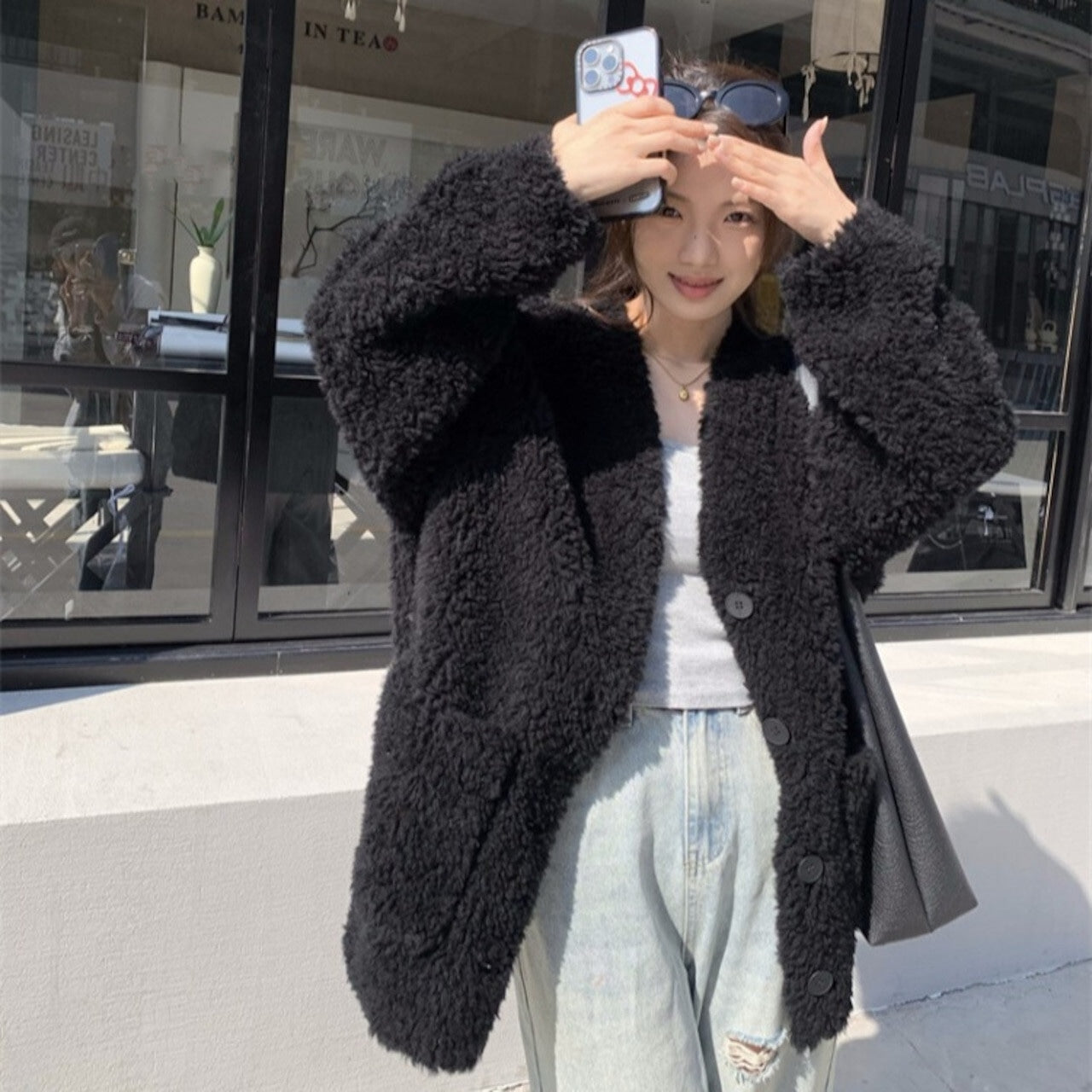 【Outer】ラムズウールコート　W14594