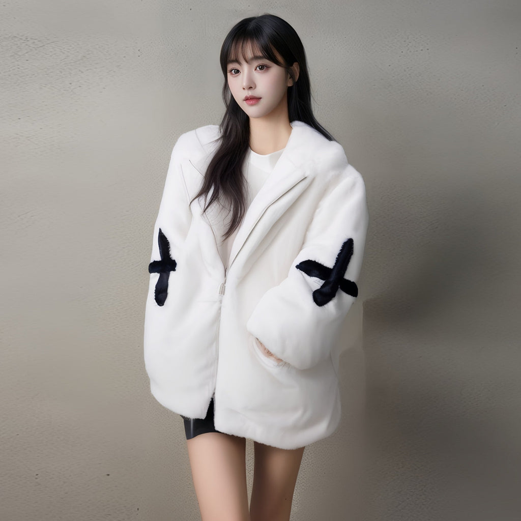 【Outer】秋冬ファーコート　W14537