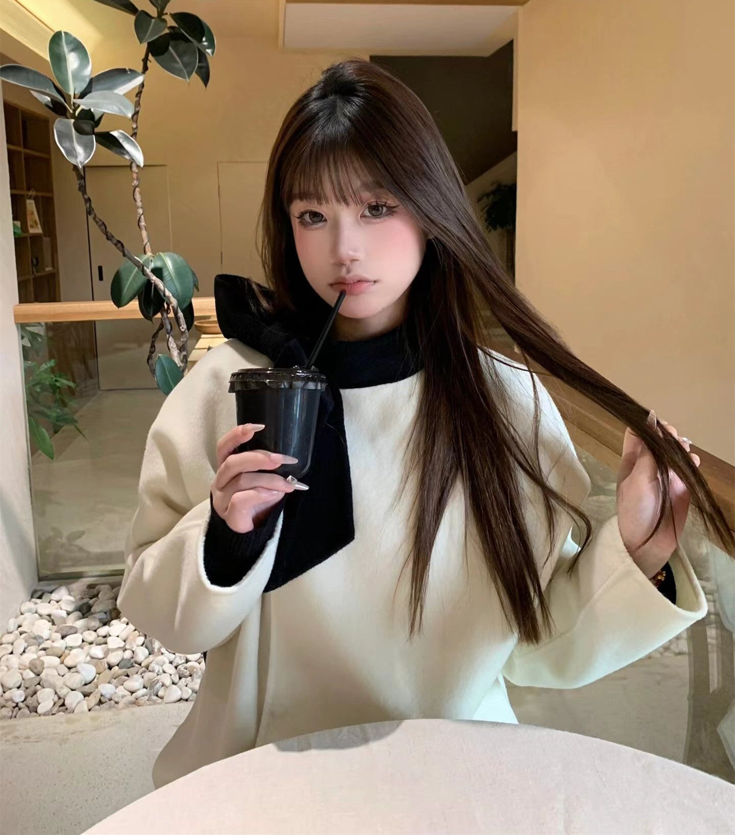 【Outer】可愛いトレンチコート　Ｗ14535