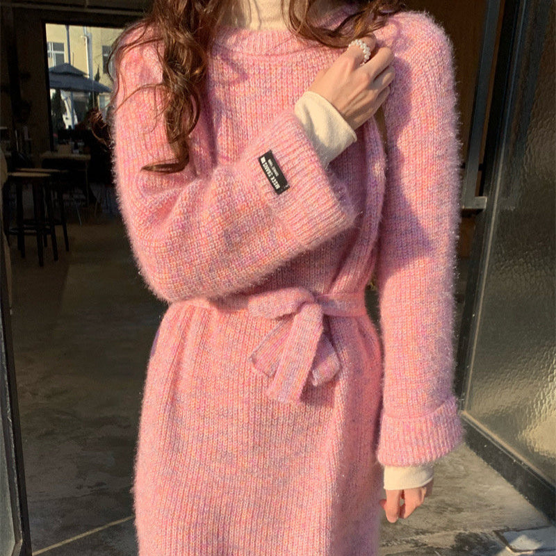 ミックスモヘアショート丈ワンピース(3colors)