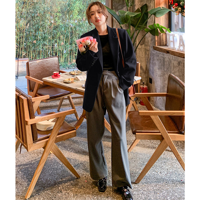 【即納】オーバーサイズブラックジャケット