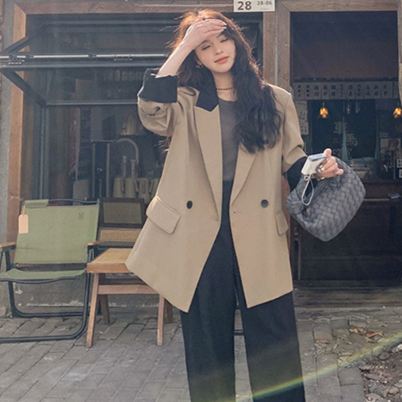 【即納】デザインバイカラージャケット