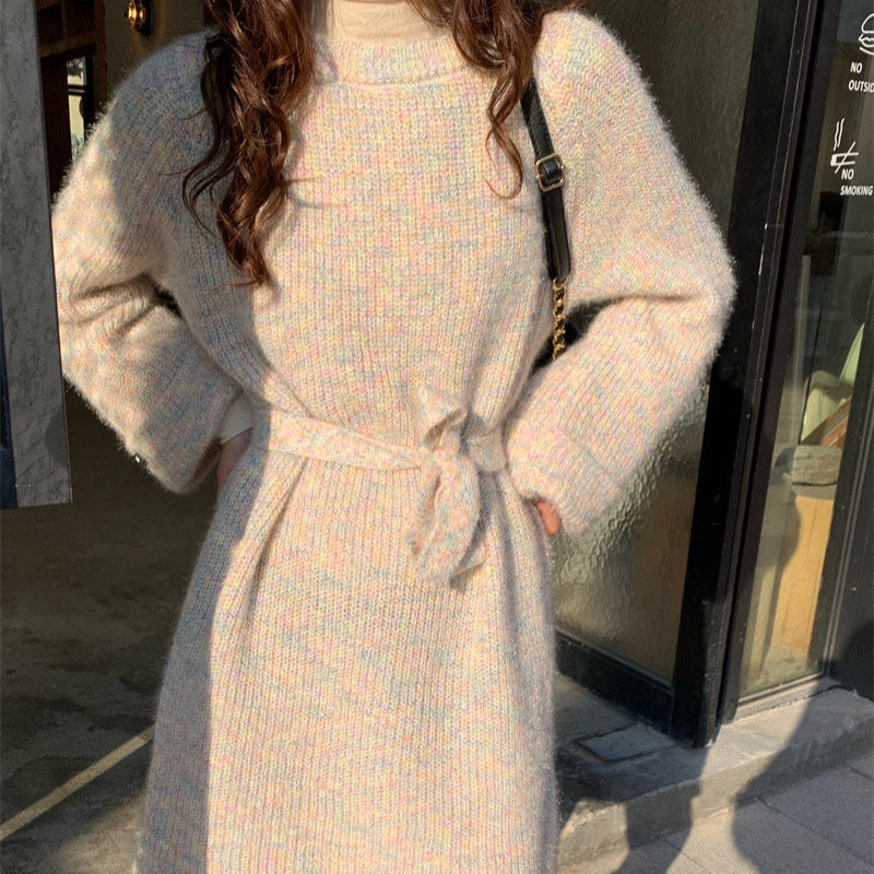 ミックスモヘアショート丈ワンピース(3colors)