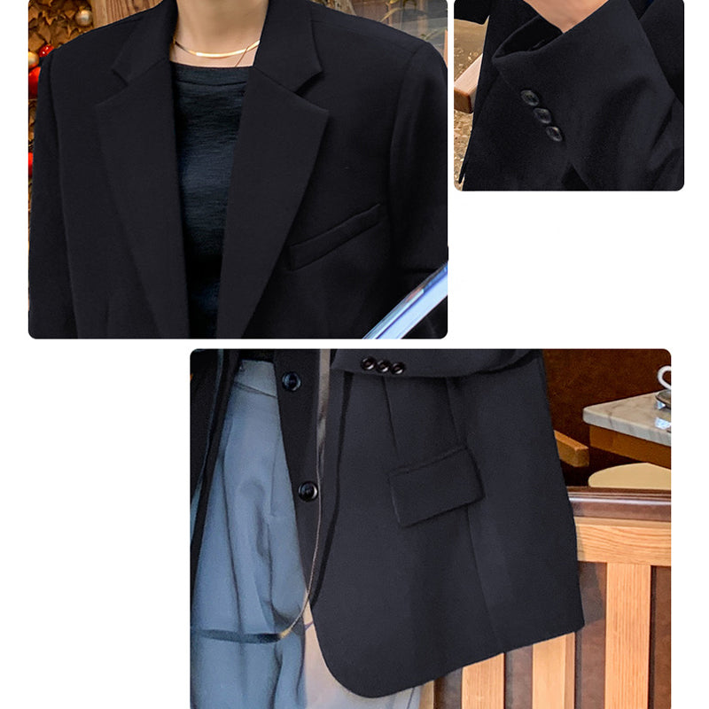 【即納】オーバーサイズブラックジャケット