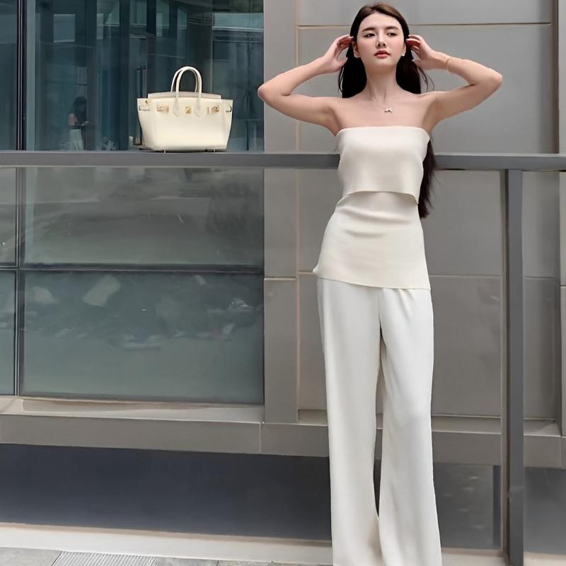 ワンショルダーチューブニット