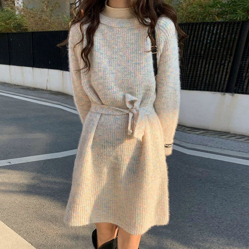 ミックスモヘアショート丈ワンピース(3colors)