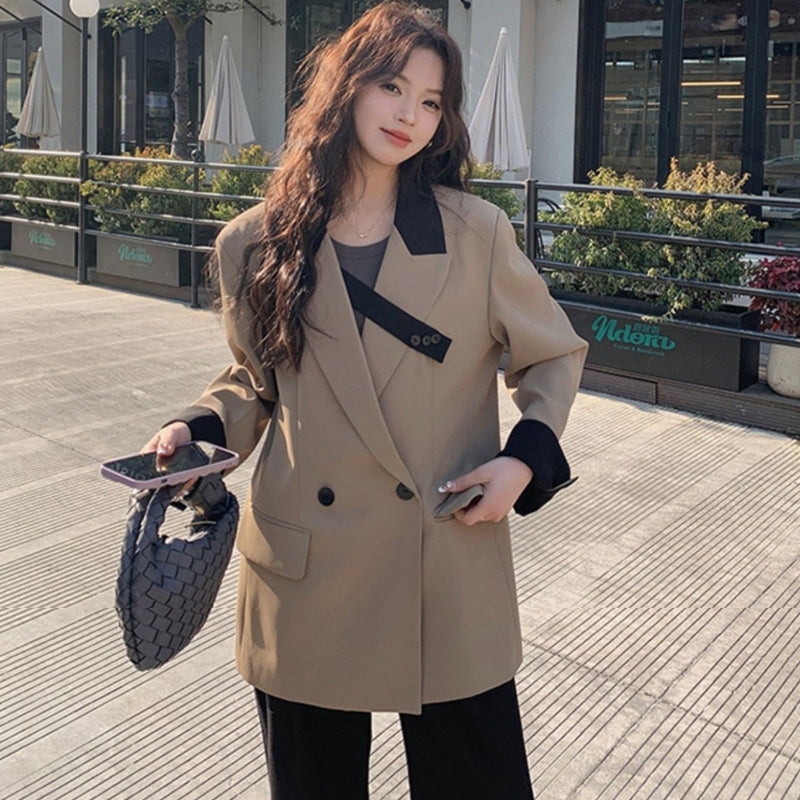 【即納】デザインバイカラージャケット