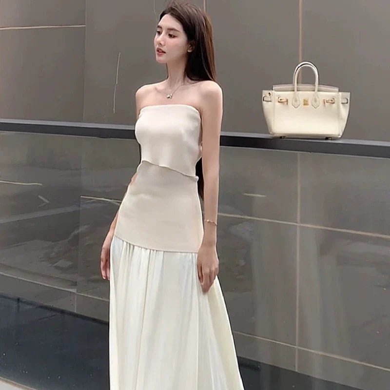 ワンショルダーチューブニット