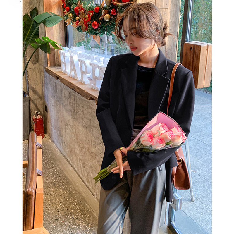 【即納】オーバーサイズブラックジャケット