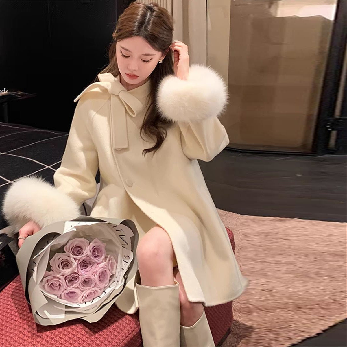 Outer】ファー可愛いトレンチコート W14244 – 鈴木株式会社