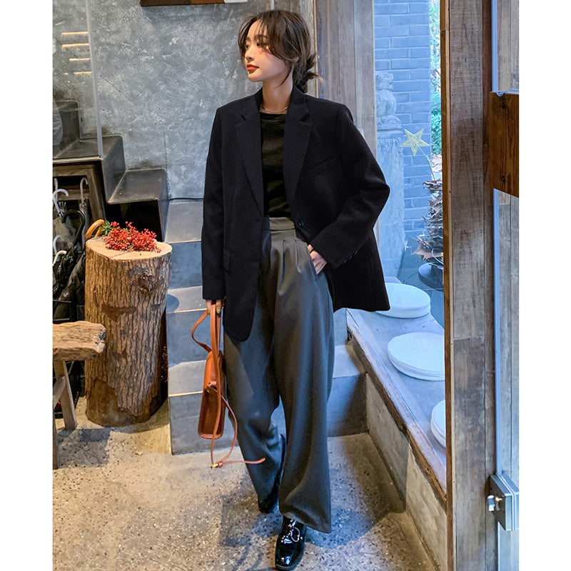 【即納】オーバーサイズブラックジャケット