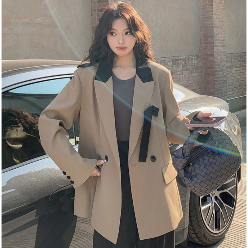 【即納】デザインバイカラージャケット