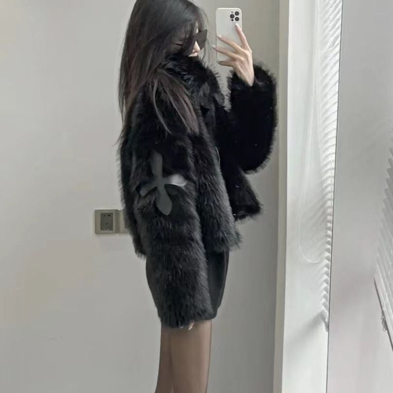 【Outer】ショート丈ファーコート　W14536